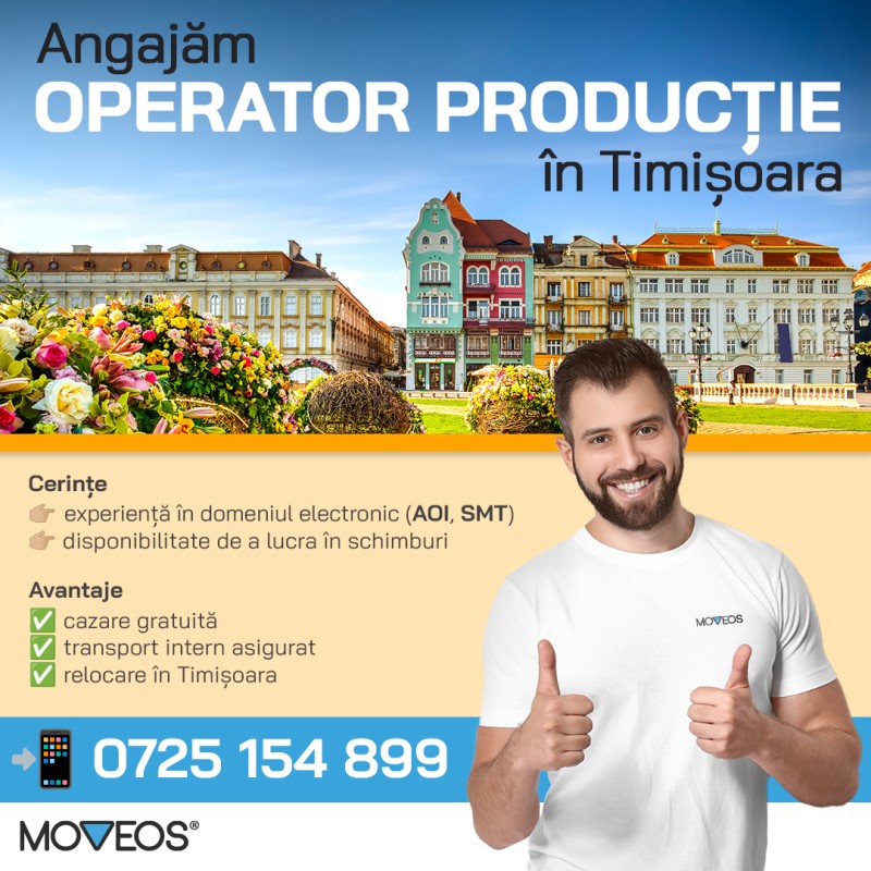 Angajăm Operator Producție Timișoara