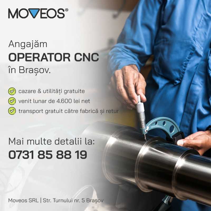 Angajăm Operator CNC în Brașov